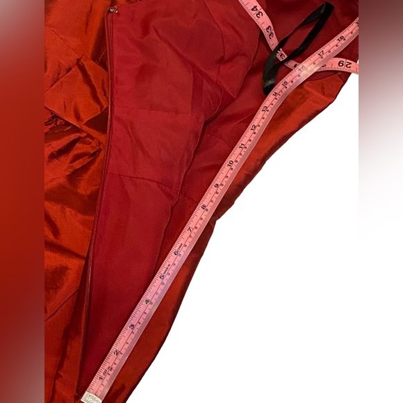 Alfred Sung Garnet Ruffle Halter Neck Sleeveless Midi Cocktail Dress women’s SZ4 - Picture 9 of 13